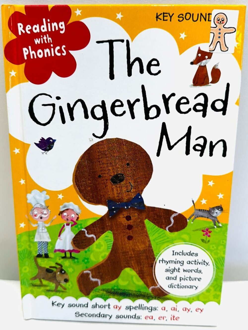 The Gingerbread Man (Reading With Phonics) - Hardcover- By Nick Page - EXCELLENT